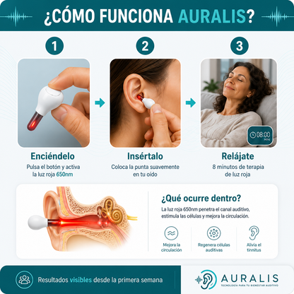 AURALIS™ - Terapia de luz roja para tus oídos